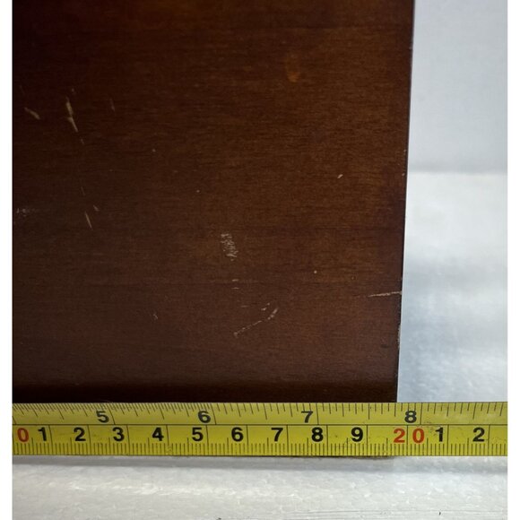 VTG PBHA Dark Wood Letter Sorter With Drawer Desk Organizer MCM - Picture 9 of 10